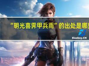 “明光喜霁甲兵雨”的出处是哪里