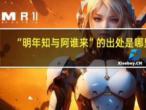 “明年知与阿谁来”的出处是哪里