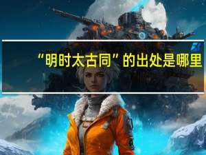 “明时太古同”的出处是哪里