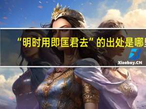 “明时用即匡君去”的出处是哪里