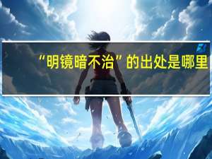 “明镜暗不治”的出处是哪里
