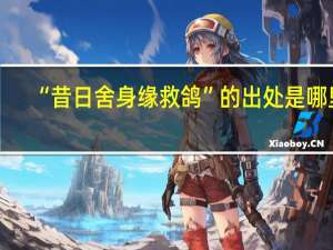 “昔日舍身缘救鸽”的出处是哪里