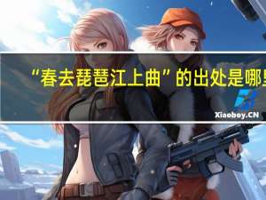 “春去琵琶江上曲”的出处是哪里