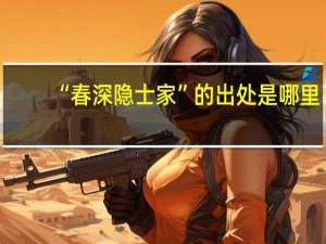 “春深隐士家”的出处是哪里