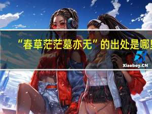 “春草茫茫墓亦无”的出处是哪里