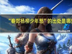 “春郊杨柳少年愁”的出处是哪里