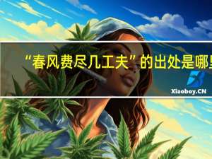 “春风费尽几工夫”的出处是哪里