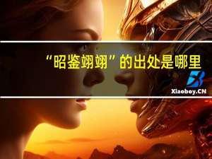 “昭鉴翊翊”的出处是哪里