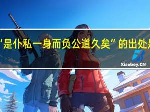 “是仆私一身而负公道久矣”的出处是哪里