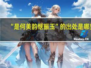 “是何美韵惬振玉”的出处是哪里
