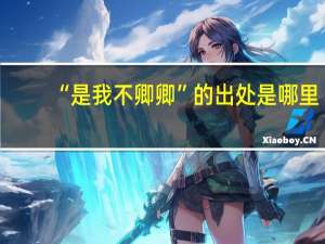 “是我不卿卿”的出处是哪里