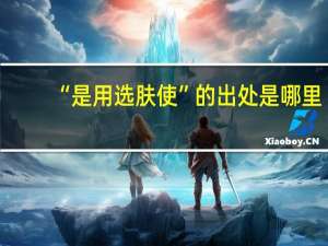 “是用选肤使”的出处是哪里