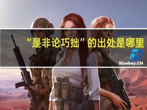 “是非论巧拙”的出处是哪里