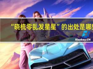 “晓梳零乱发星星”的出处是哪里