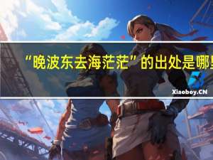 “晚波东去海茫茫”的出处是哪里