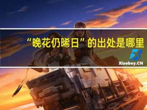 “晚花仍晞日”的出处是哪里