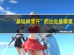 “晨毡映雪开”的出处是哪里