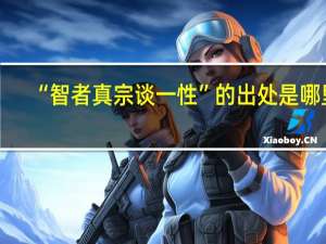 “智者真宗谈一性”的出处是哪里