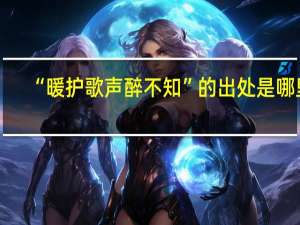 “暖护歌声醉不知”的出处是哪里