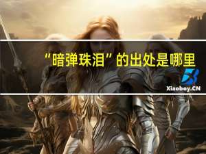 “暗弹珠泪”的出处是哪里