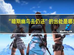 “暗期幽鸟去仍还”的出处是哪里