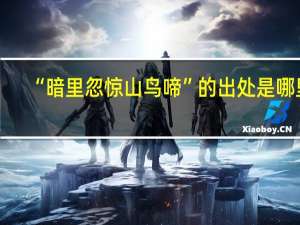 “暗里忽惊山鸟啼”的出处是哪里