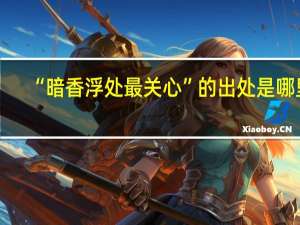 “暗香浮处最关心”的出处是哪里
