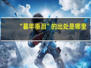 “暮年垂泪”的出处是哪里