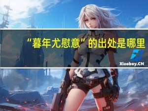 “暮年尤慰意”的出处是哪里