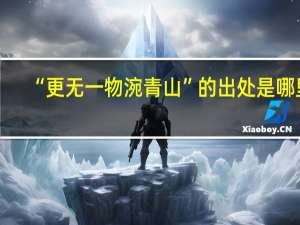 “更无一物涴青山”的出处是哪里