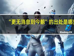“更无消息到今朝”的出处是哪里