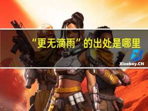 “更无滴雨”的出处是哪里