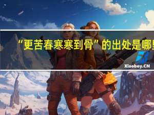 “更苦春寒寒到骨”的出处是哪里