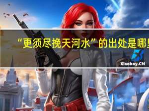 “更须尽挽天河水”的出处是哪里