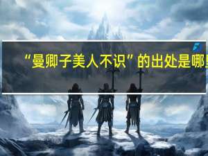 “曼卿子美人不识”的出处是哪里