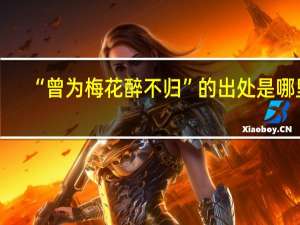 “曾为梅花醉不归”的出处是哪里