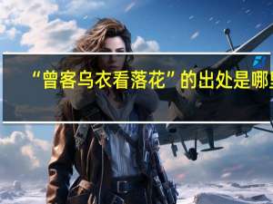 “曾客乌衣看落花”的出处是哪里