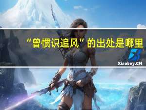 “曾惯识追风”的出处是哪里