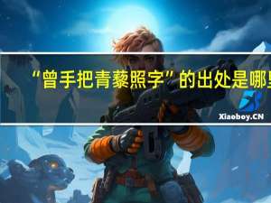 “曾手把青藜照字”的出处是哪里