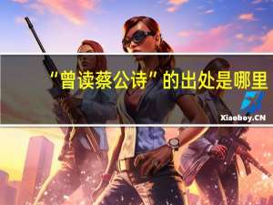 “曾读蔡公诗”的出处是哪里