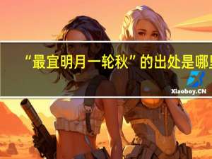 “最宜明月一轮秋”的出处是哪里