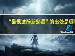 “最恨泼醅新熟酒”的出处是哪里