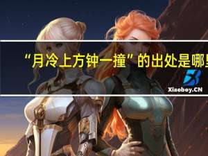 “月冷上方钟一撞”的出处是哪里