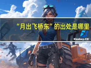 “月出飞桥东”的出处是哪里