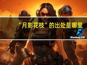 “月影花枝”的出处是哪里