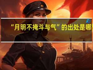 “月明不掩斗与气”的出处是哪里
