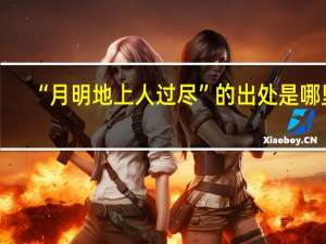 “月明地上人过尽”的出处是哪里