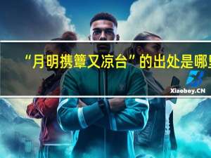 “月明携簟又凉台”的出处是哪里