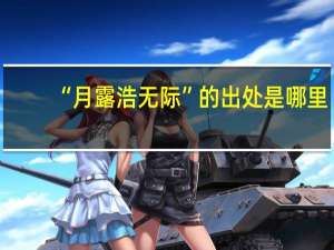 “月露浩无际”的出处是哪里