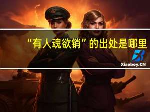“有人魂欲销”的出处是哪里